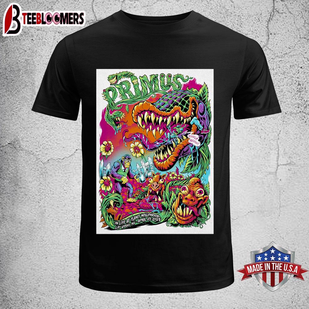 Primus PH Live At Planet Hollywood Las Vegas, NV Apr 25 2025 Tour Unisex T-Shirt