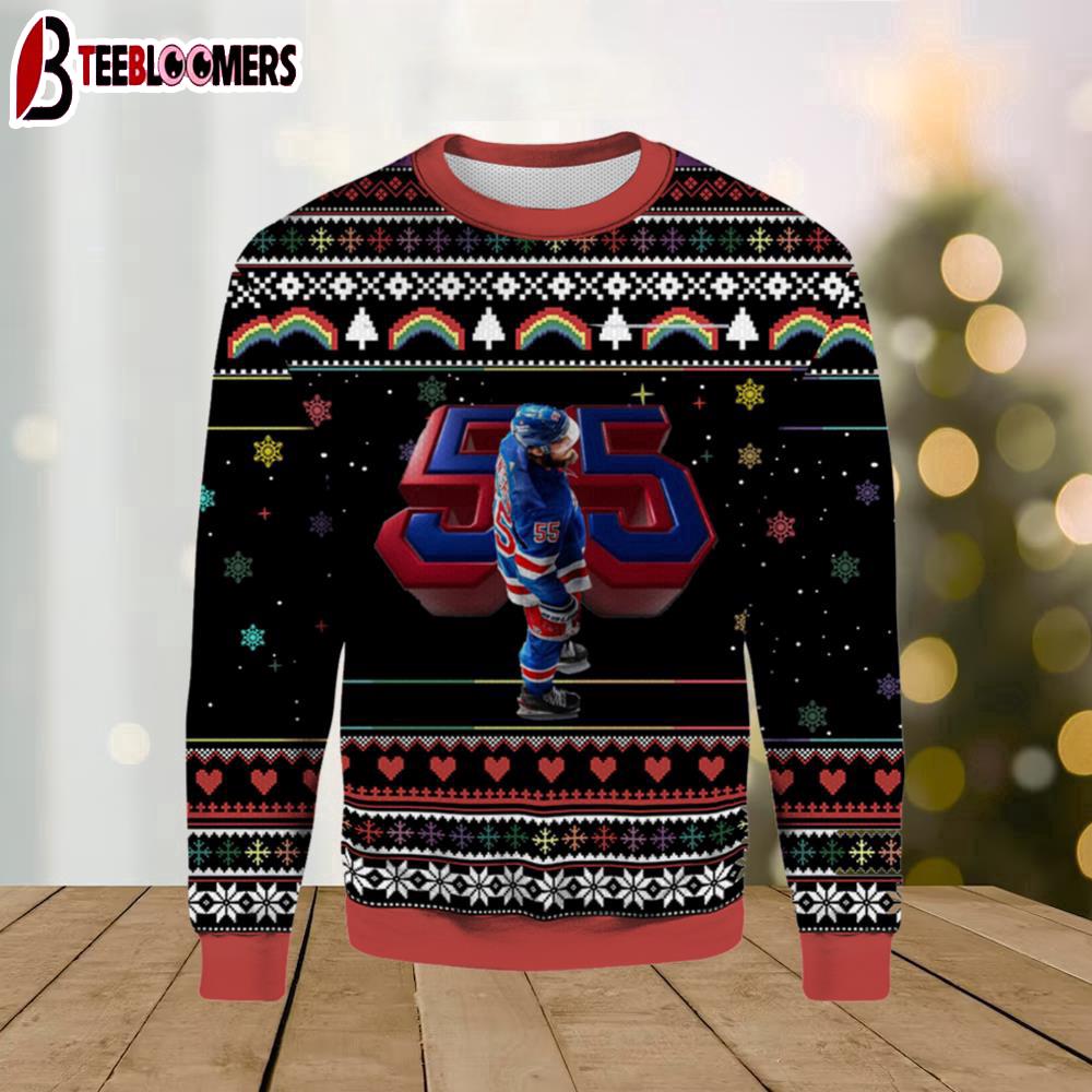 Ryan Lindgren New York Rangers Ugly Christmas Sweater