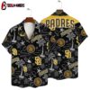 San Diego Padres Coastal Icons Summer Hawaiian Shirt