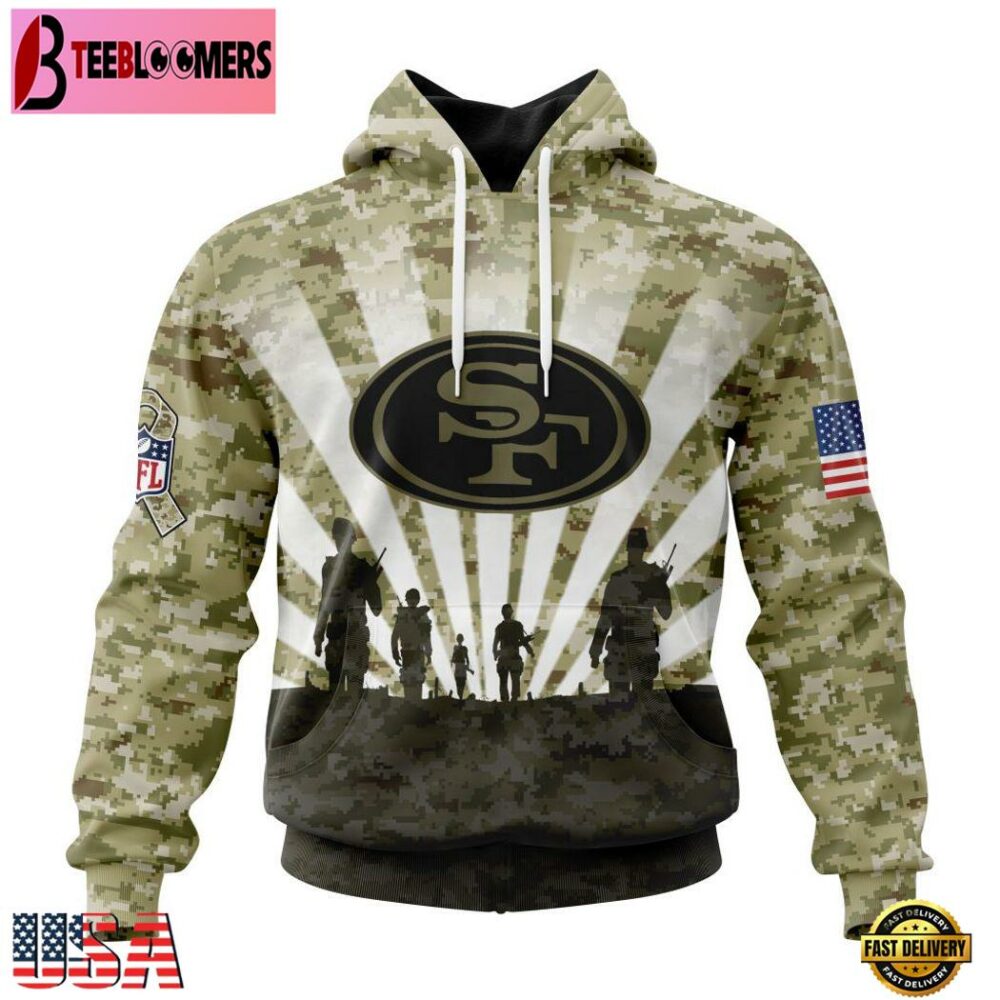 San Francisco 49ers Military Hoodie