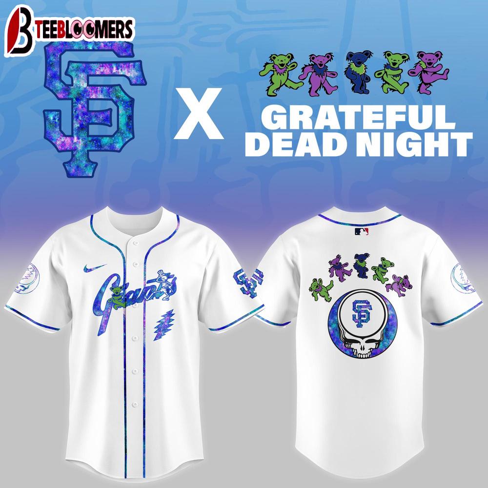 San Francisco Giants MLB x Grateful Dead Night Baseball Jersey Shirt