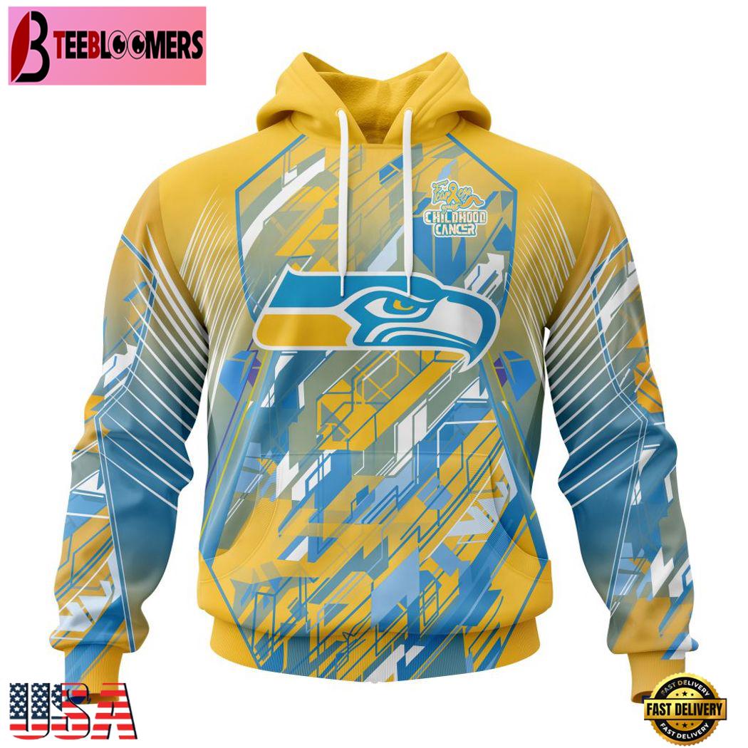Seattle Seahawks Breast Cancer All Over Print Hoodie Seattle Seahawks Breast Cancer All Over Print Hoodie