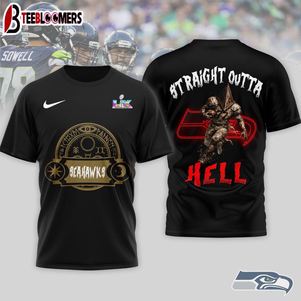 Seattle Seahawks NFL 2026 Super Bowl x Silent Hill 3D Shirt For Fans