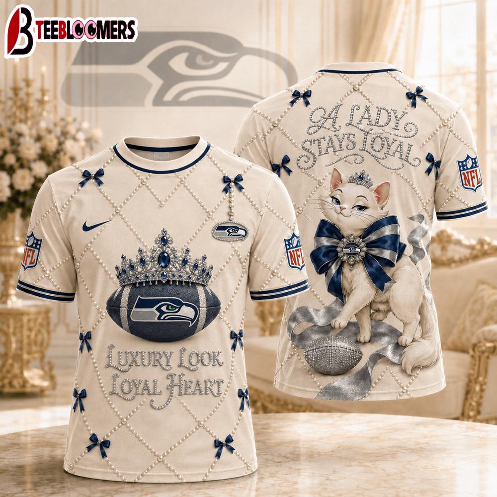 Seattle Seahawks NFL Marie Luxury Game Day 3D T-Shirt