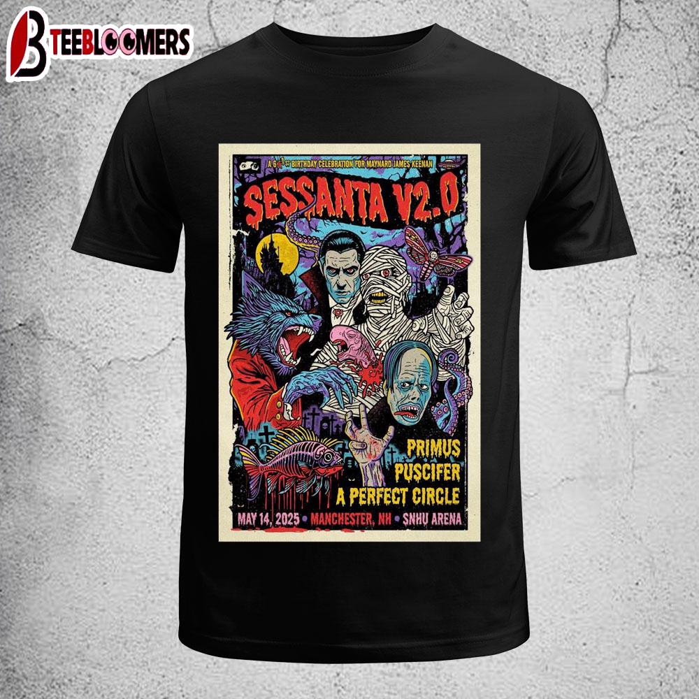Sessanta V2.0 SNHU Arena Manchester, NH May 14 2025 Tour Unisex T-Shirt