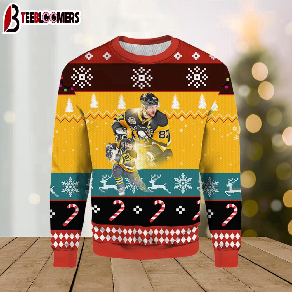 Sidney Crosby Pittsburgh Penguins Ugly Christmas Sweater