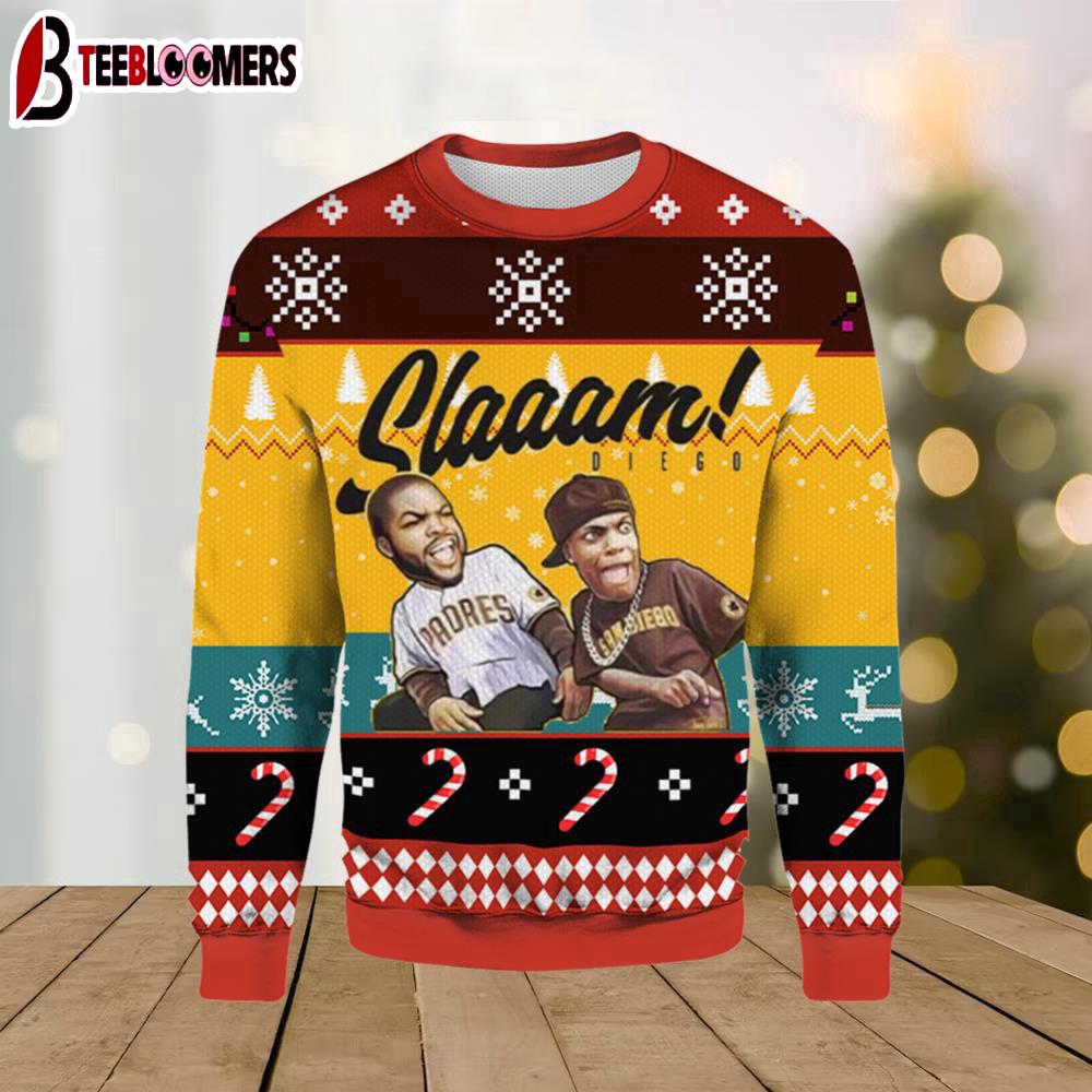 Slaaam Diego Padres Ugly Christmas Sweater