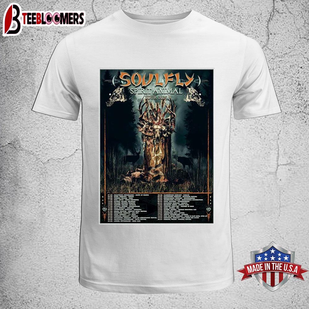 Soulfly Spirit Animal Tour 2025 Unisex T-Shirt
