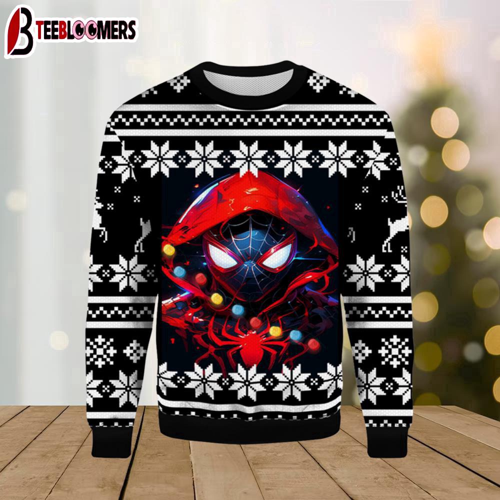 Spider Man Hooded Ugly Christmas Sweater