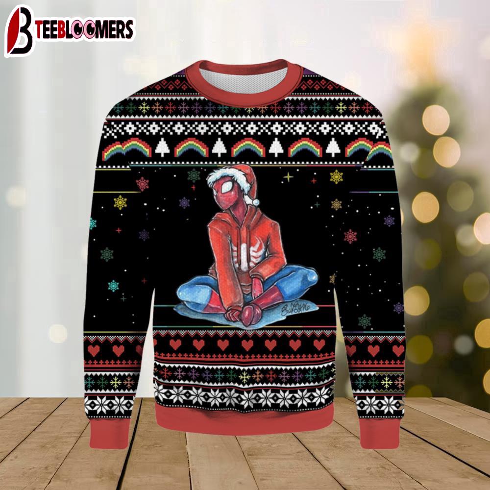 Spider Man Santa Ugly Christmas Sweater
