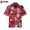 St. Louis Cardinals Dugout Stripes Summer Hawaiian Shirt