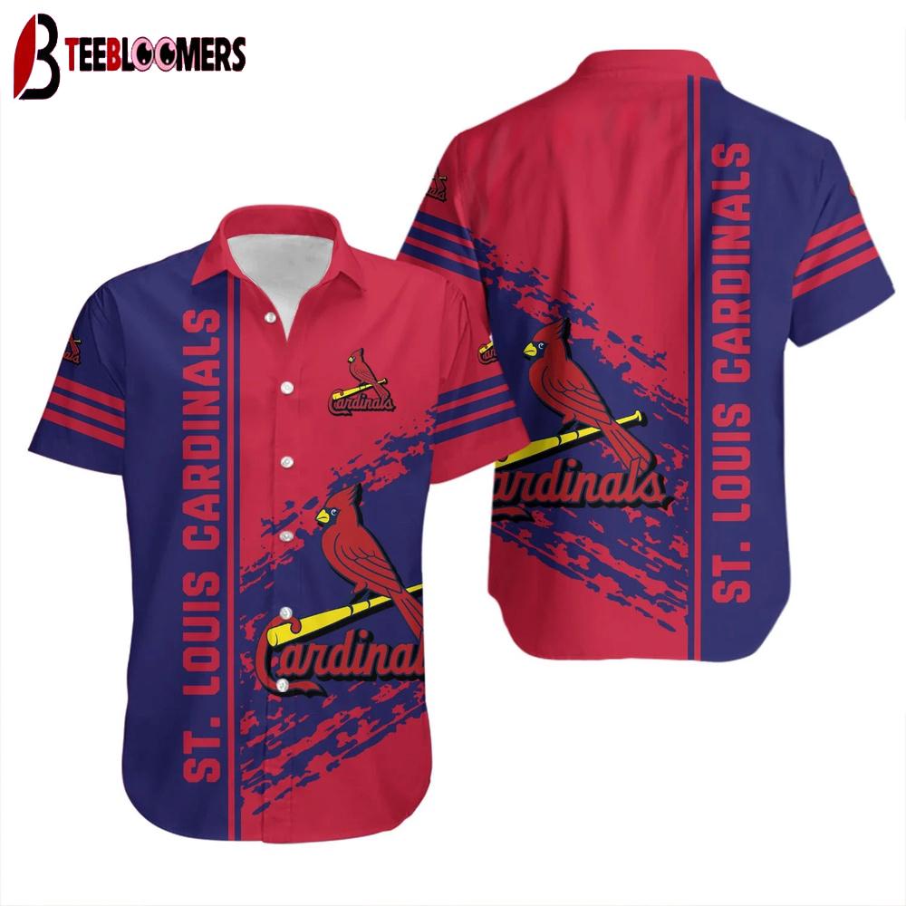 St. Louis Cardinals Dynamic Stripe Summer Hawaiian Shirt