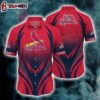 St. Louis Cardinals Fierce Stripes Summer Hawaiian Shirt