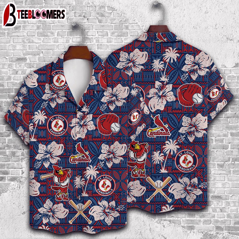 St. Louis Cardinals Tropical Ballpark Summer Hawaiian Shirt