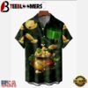 St Patrick'S Day Shamrock Gnome Short Sleeve Hawwaiian Shirt