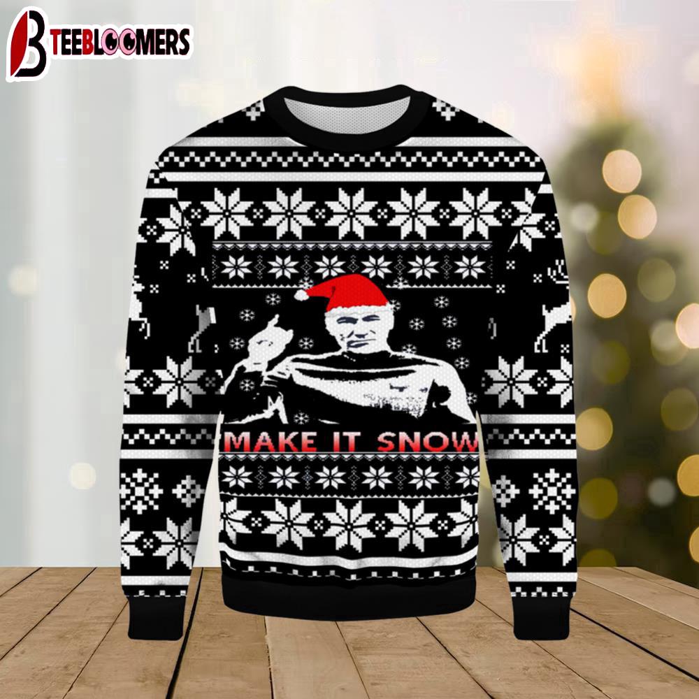 Star Trek Make It Snow Ugly Christmas Sweater