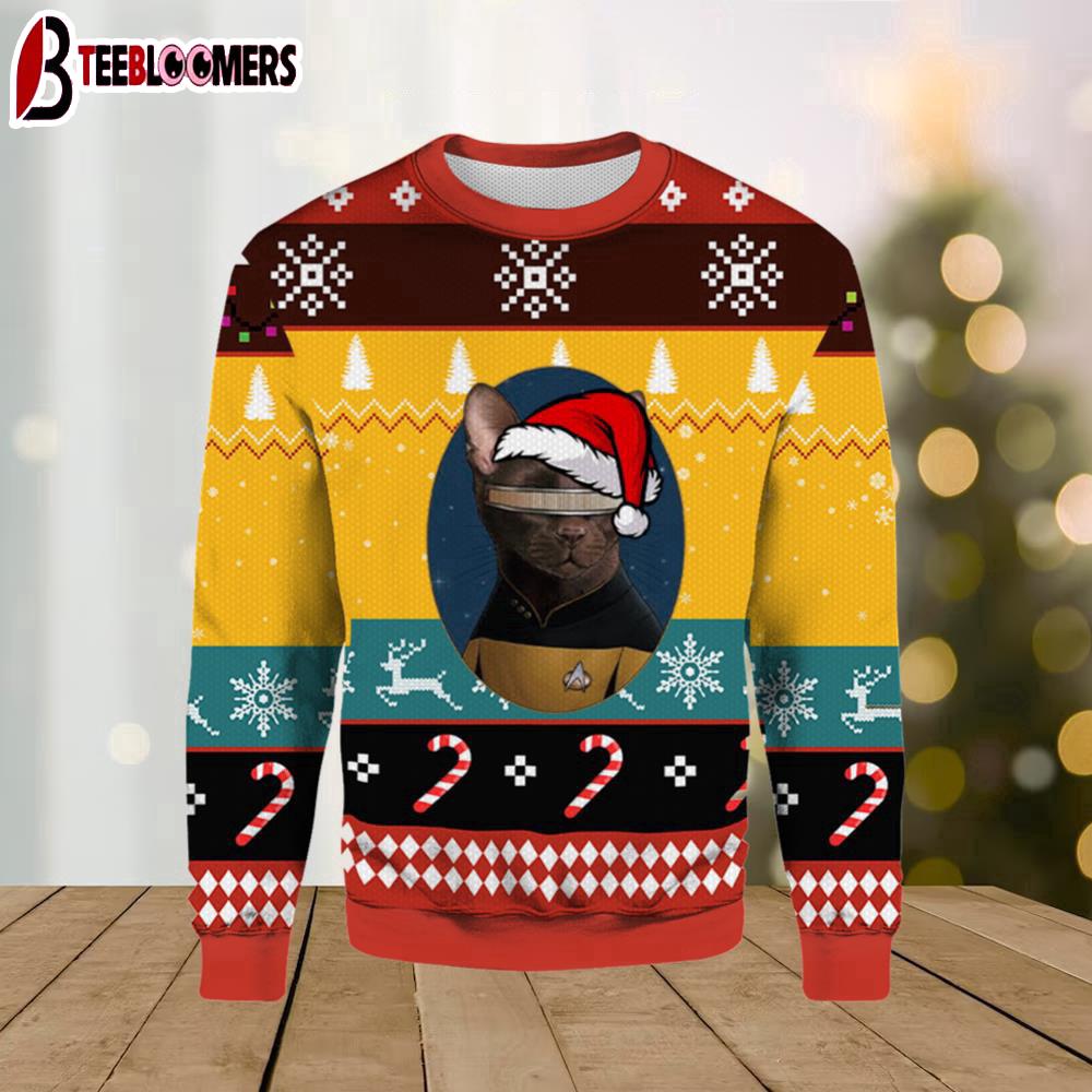 Star Trek The Next Generation Cats Ugly Christmas Sweater