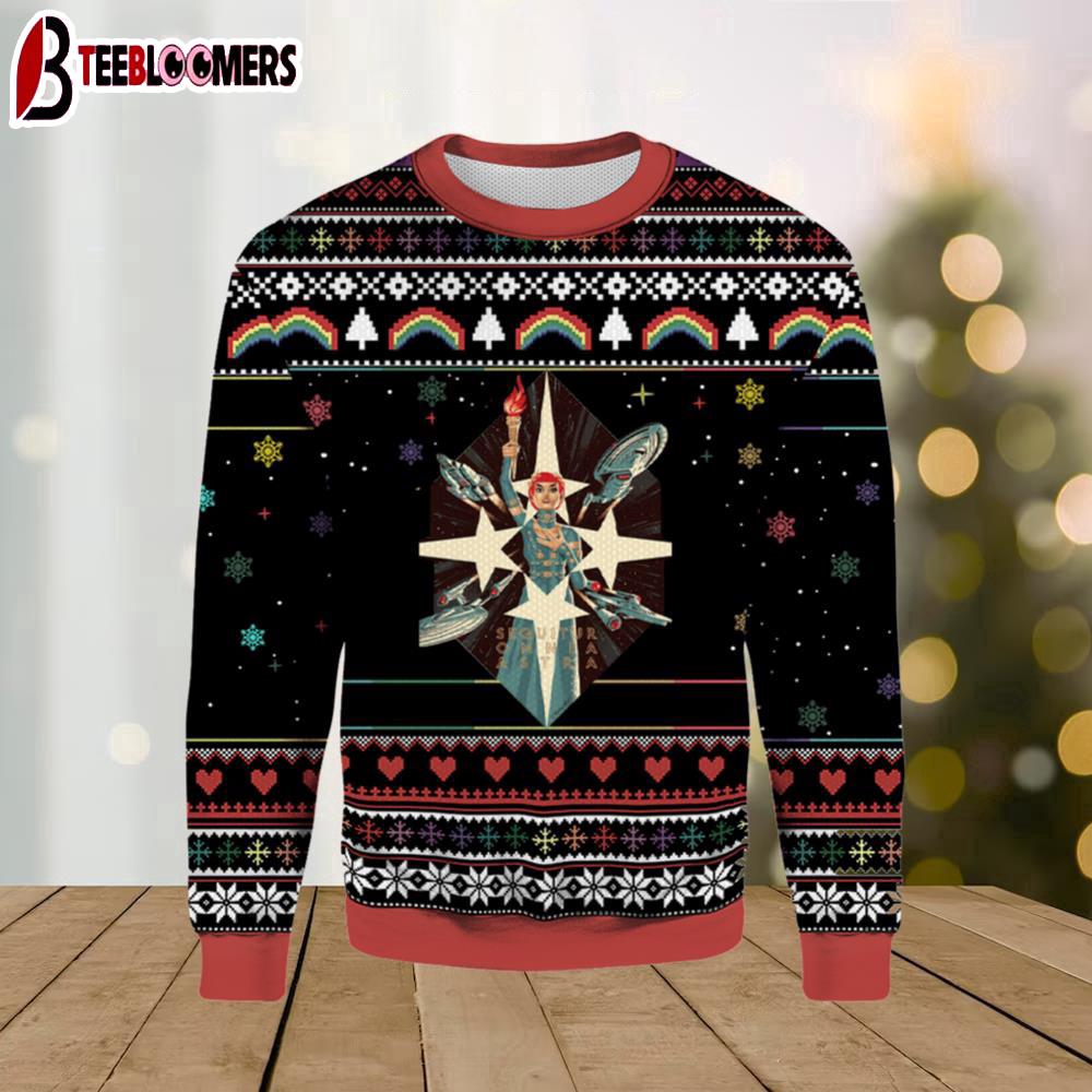 Star Trek The Q Conflict Ugly Christmas Sweater