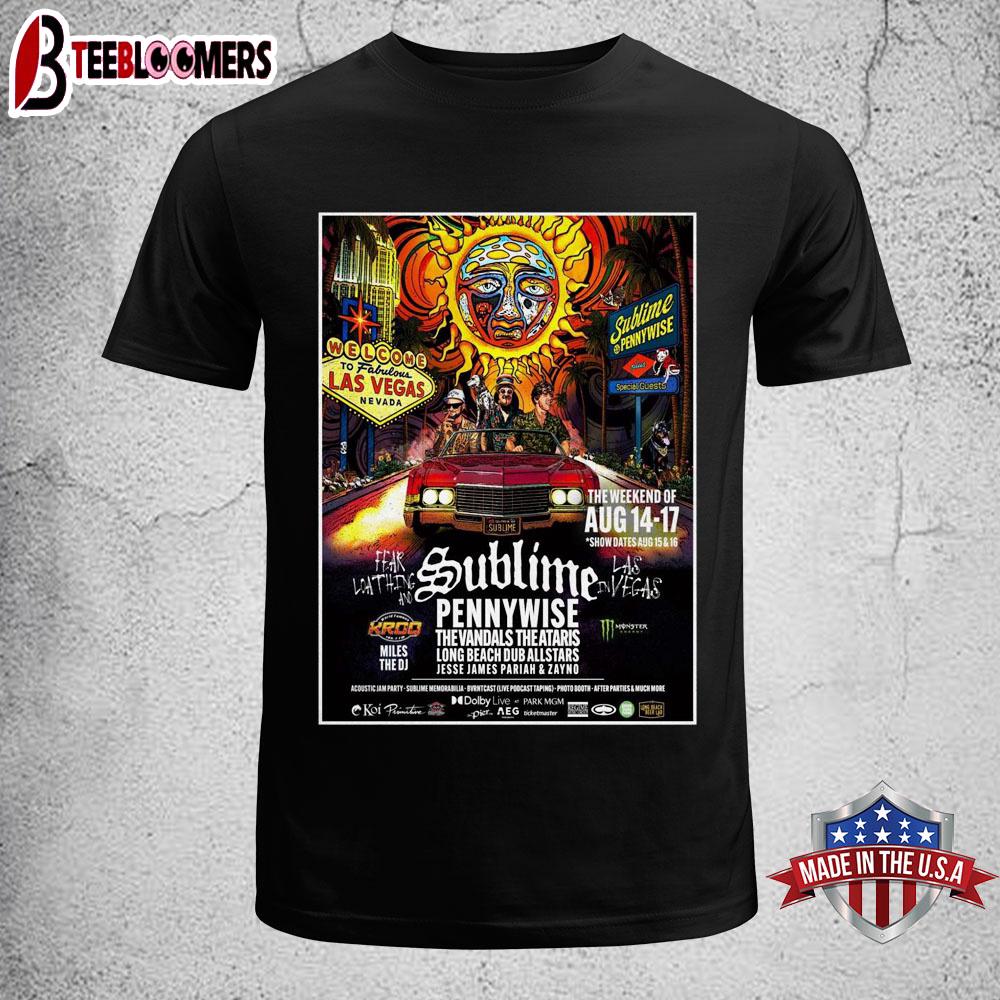 Sublime Las Vegas Nevada Aug 14-17 2025 Tour Unisex T-Shirt