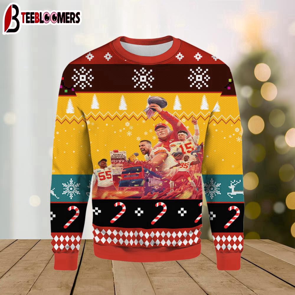Super Bowl Champions Kansas City Chiefs Ugly Sweater