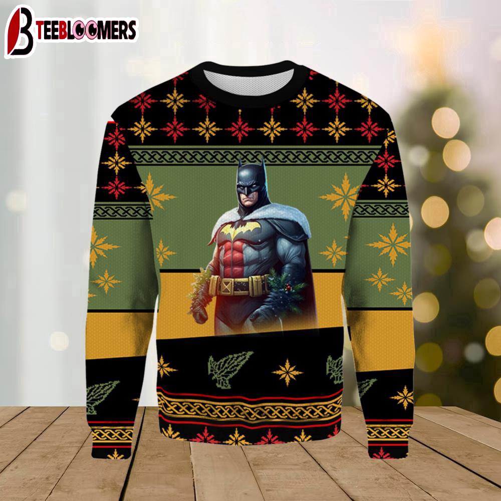 Super Hero Batman Ugly Christmas Sweater
