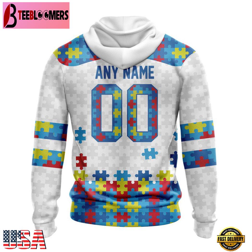 Tampa Bay Buccaneers Autism Awareness All Over Print Hoodie Tampa Bay Buccaneers Autism Awareness All Over Print Hoodie