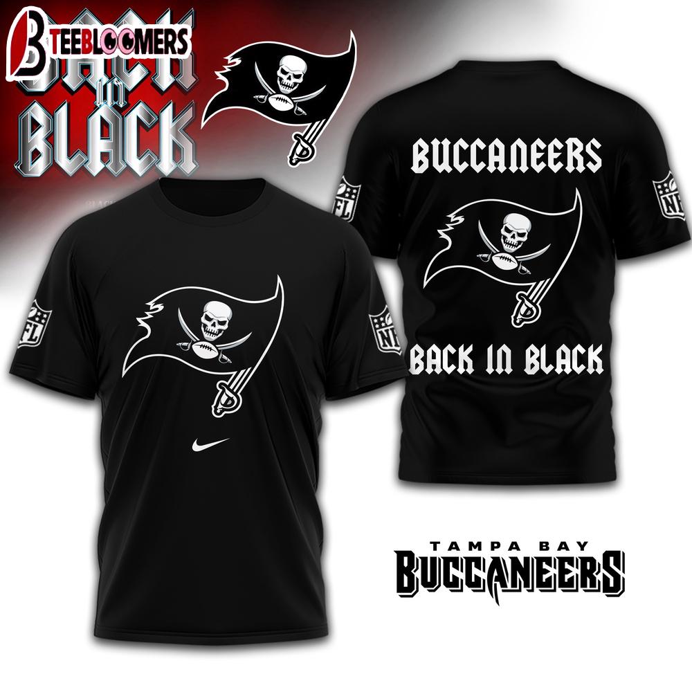 Tampa Bay Buccaneers NFL Back In Black 3D Shirt For Fans