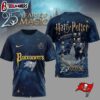 Tampa Bay Buccaneers NFL Harry Potter 25 Years Of Magic 3D T-Shirt For Fans