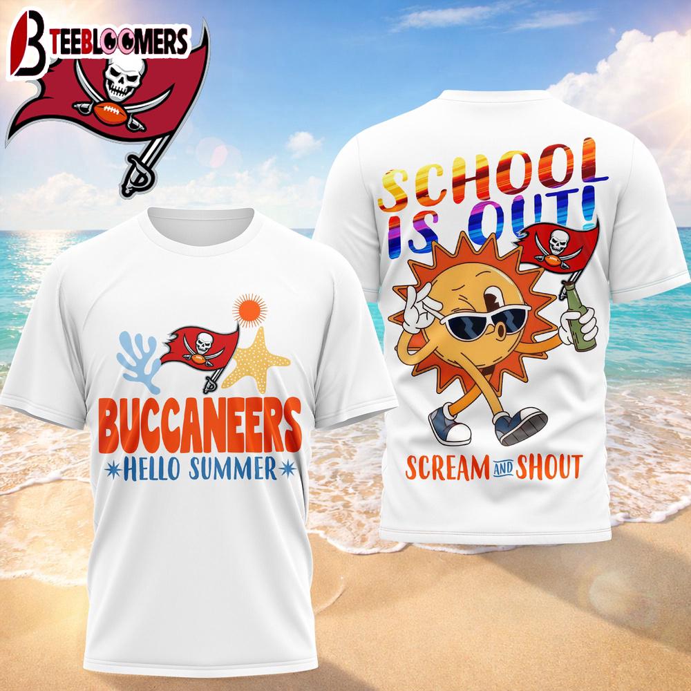 Tampa Bay Buccaneers NFL Hello Summer 3D T-Shirt