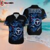 Tennessee Titans Midnight Flora Hawaiian Shirt