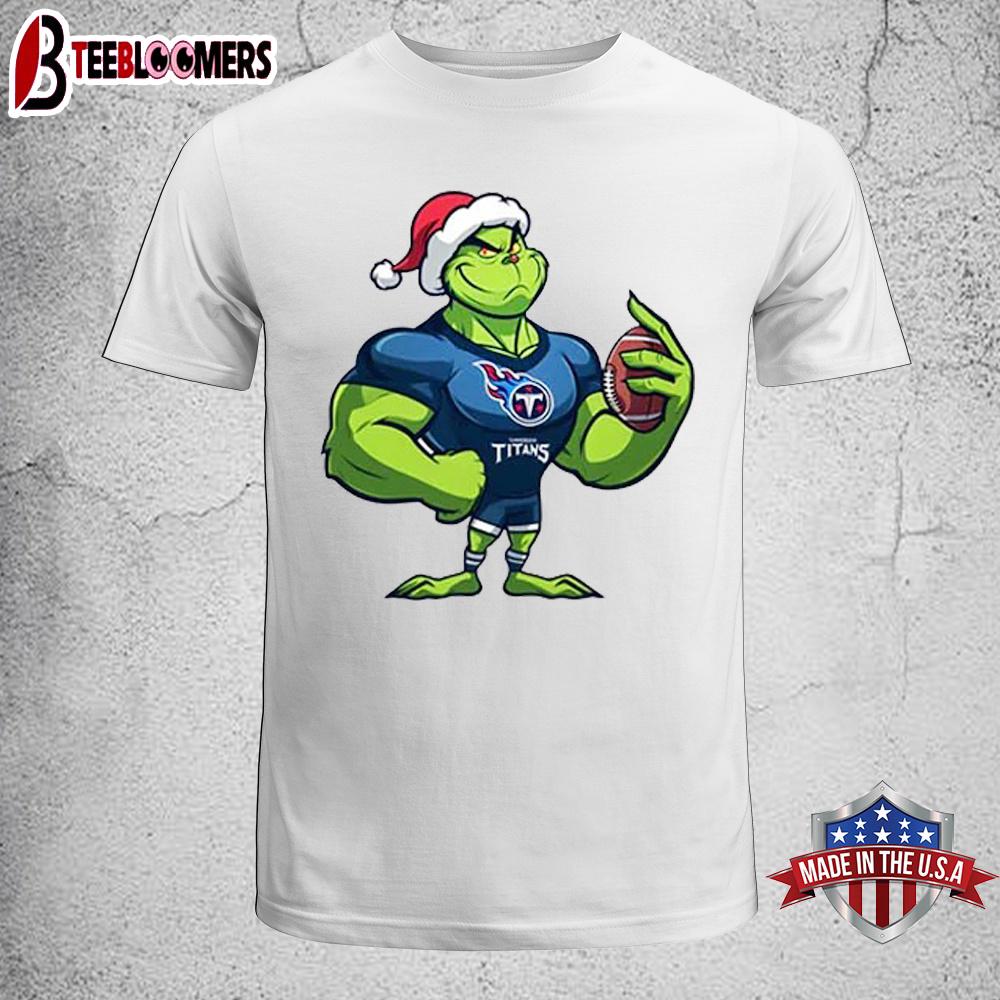 Tennessee Titans NFL Grinch Christmas Unisex T-Shirt