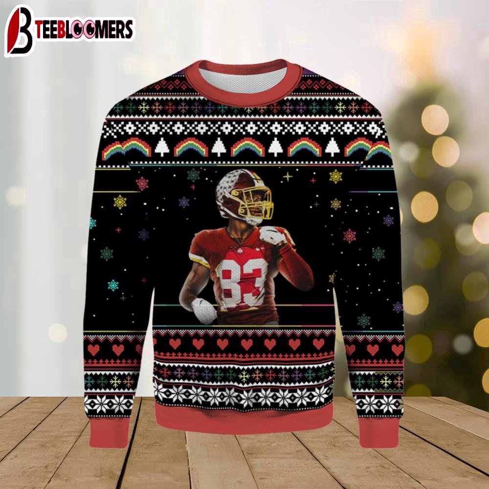 Terry Mclaurin 17 Ohio State Buckeyes Ugly Sweater