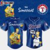 Texas Rangers MLB x The Simpsons Baseball Jersey Shirts Gift For Fans