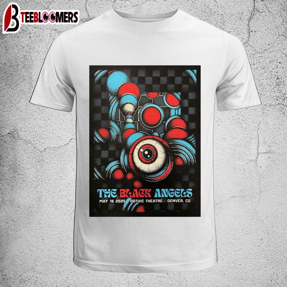 The Black Angels Gothic Theatre, Englewood, CO May 16 2025 Tour Unisex T-Shirt