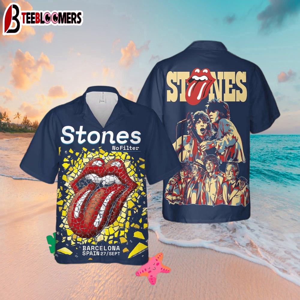 The Rolling Stones Band Tongue Symbol Hawaiian Shirt