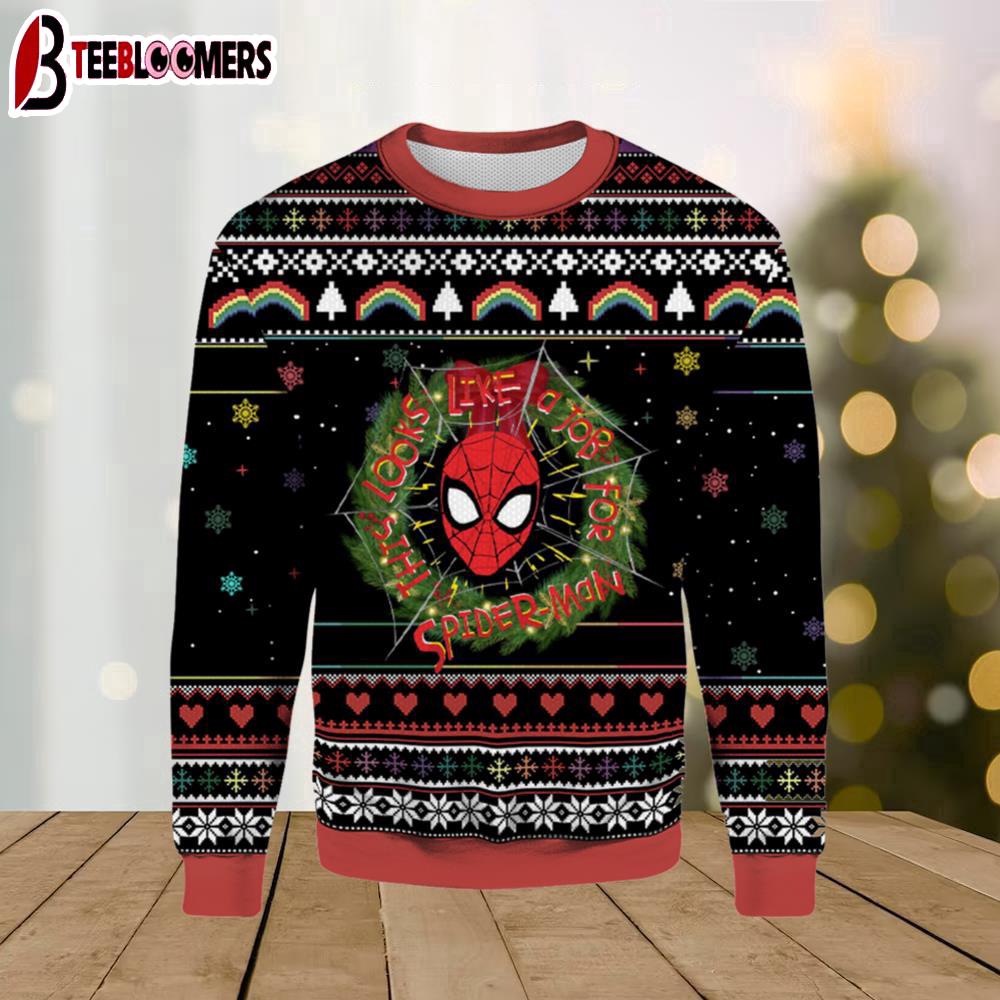 This Looks Like For Spider Man Ugly Christmas Sweater