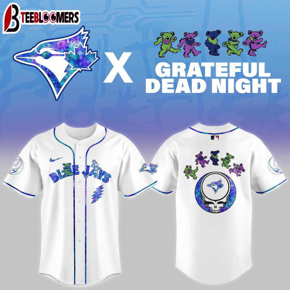 Toronto Blue Jays MLB x Grateful Dead Night Baseball Jersey Shirt