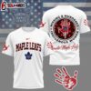 Toronto Maple Leafs NHL MMIW Awareness 3D T-Shirt