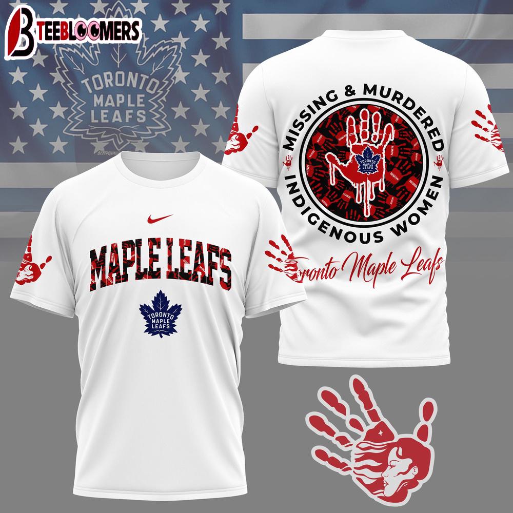 Toronto Maple Leafs NHL MMIW Awareness 3D T-Shirt