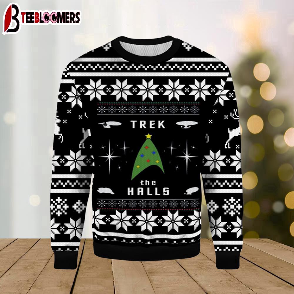Trek The Halls Christmas Sweater