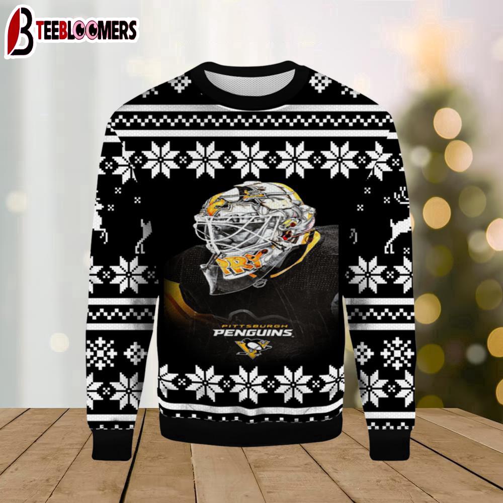 Tristian Jarry Pittsburgh Penguins Ugly Christmas Sweater