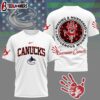 Vancouver Canucks NHL MMIW Awareness 3D T-Shirt