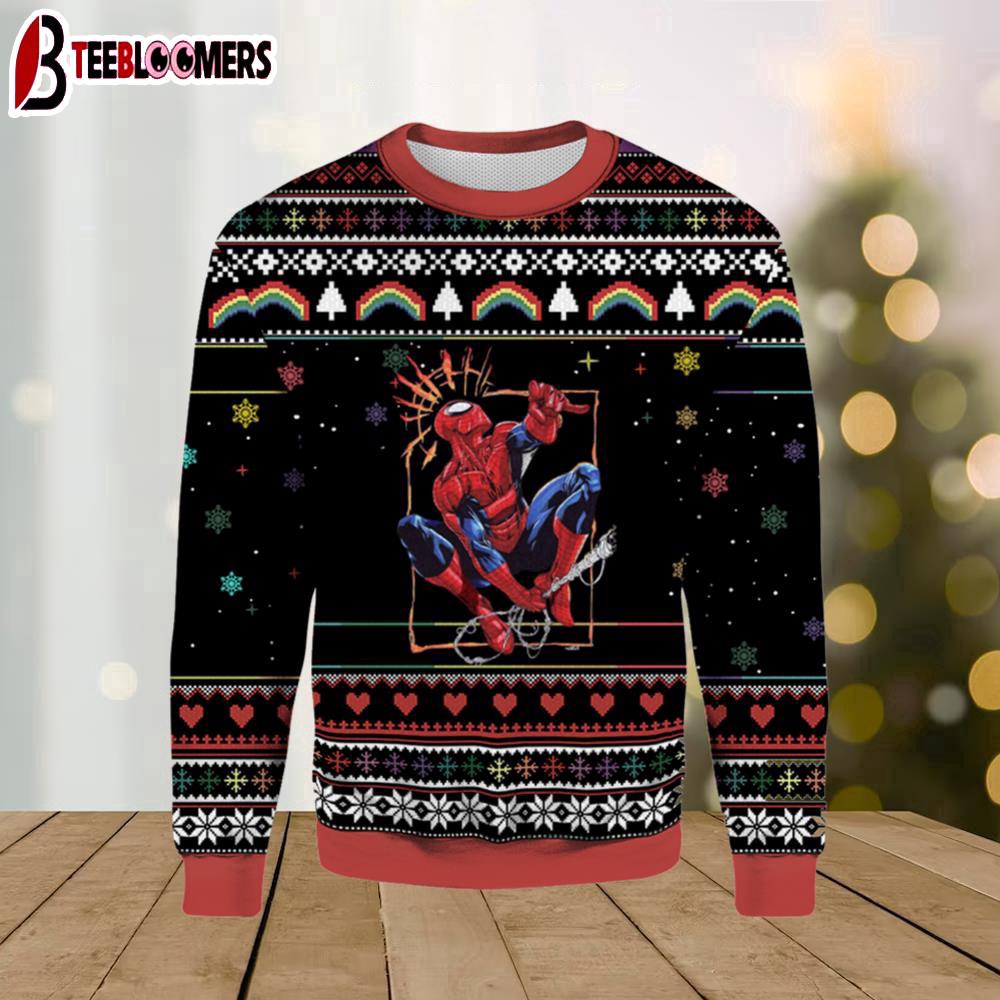 Vintage Spider Man Ugly Christmas Sweater