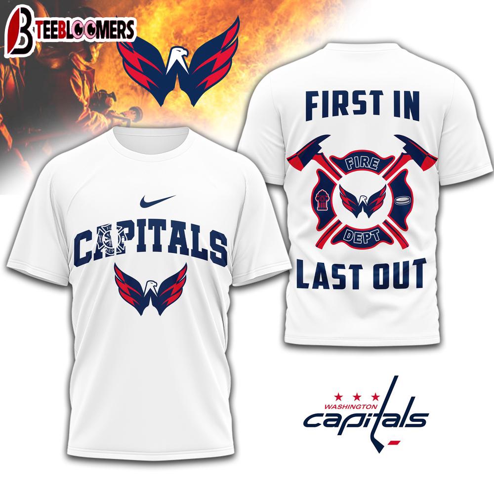 Washington Capitals NHL Fire Dept 3D Shirt For Fans