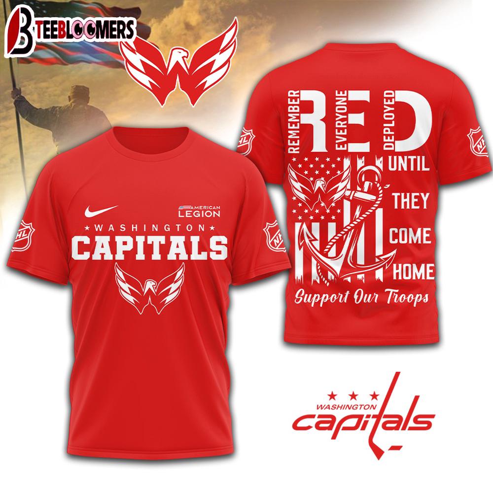 Washington Capitals NHL Red Friday 3D T-Shirt