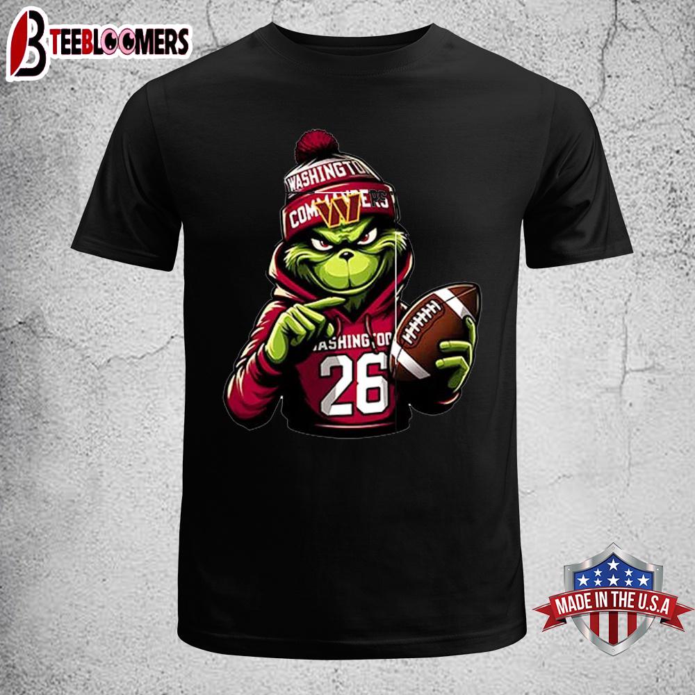 Washington Commanders Grinch Christmas Unisex T-Shirt