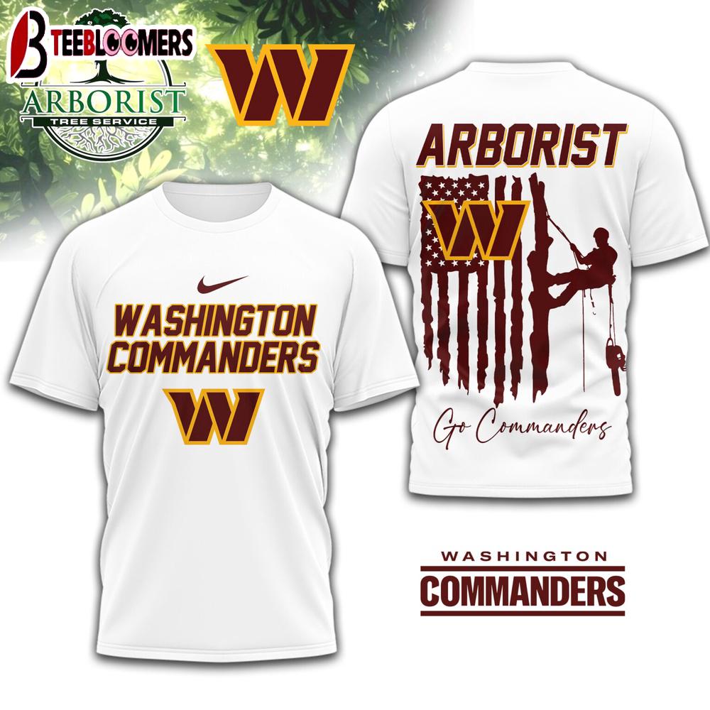 Washington Commanders NFL Arborist 3D Shirt For Fans
