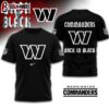 Washington Commanders NFL Back In Black 3D Shirt For Fans