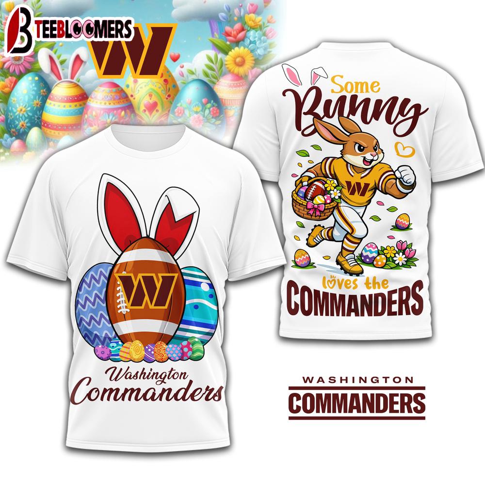 Washington Commanders NFL Easter Day 3D Shirt For Fans