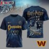 Washington Commanders NFL Harry Potter 25 Years Of Magic 3D T-Shirt For Fans